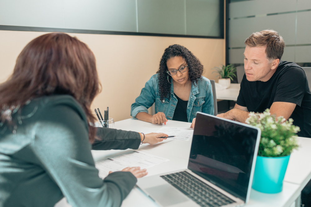 A Couple Talking with an Estate Planner