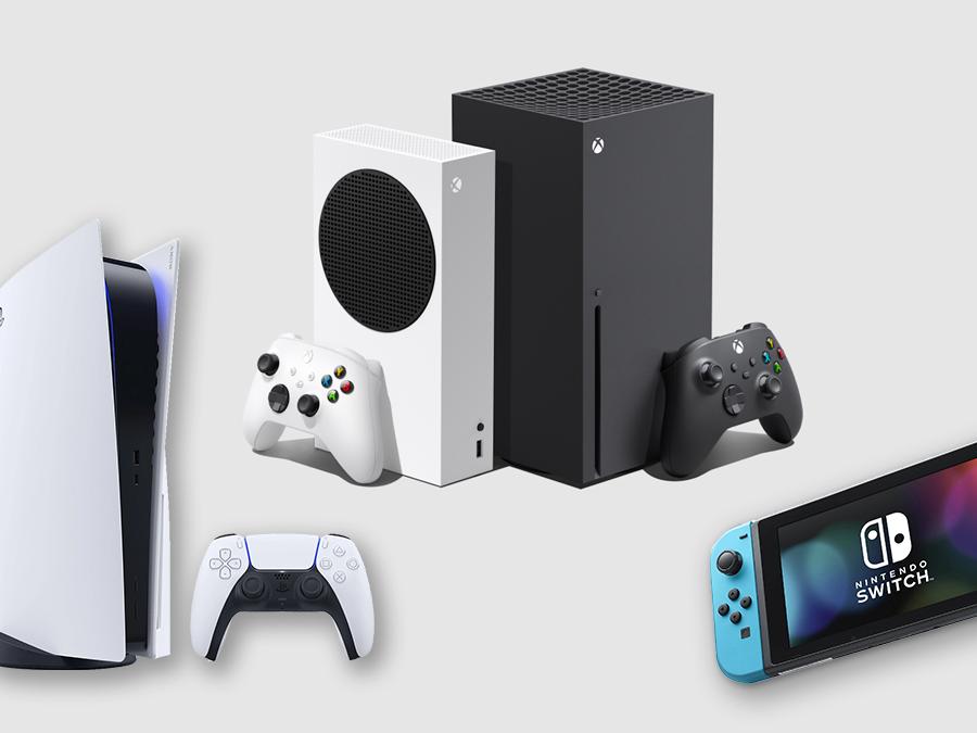 Photograph  of different Video Game Systems.